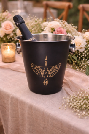 Seau à champagne noir