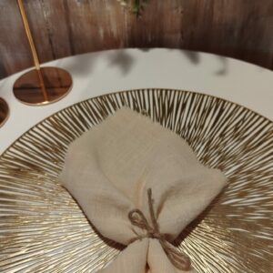 Serviette gaze beige