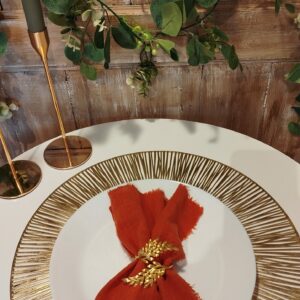 Serviette gaze terracotta