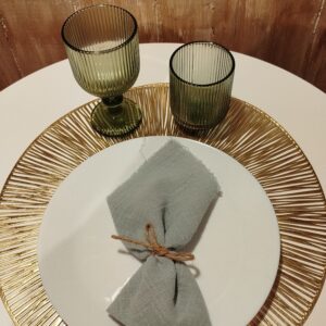 Serviette gaze vert sauge