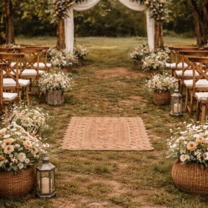 Tapis en jute rectangle