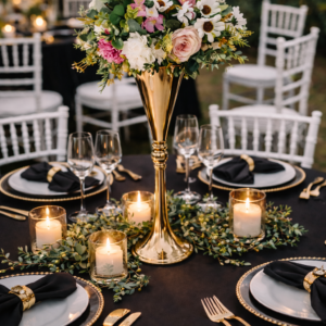 Vase centre de table trompette