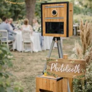 Location borne photo bois pour mariage et événement à Rouen - Vallée Events Normandie