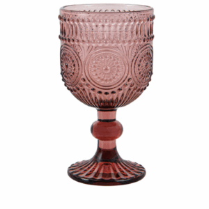 Verre à pied rose ( vin )