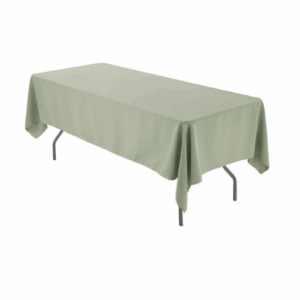 Nappe rectangle vert sauge