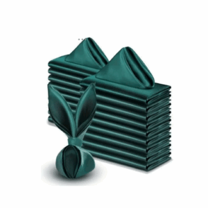 serviette vert satin