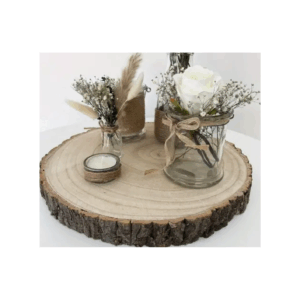 Rondin de bois centre de table