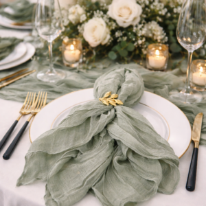 Serviette vert sauge