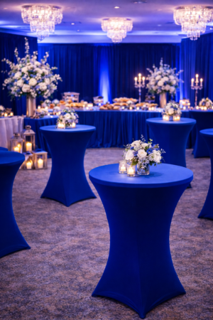 Housse mange debout bleu royal