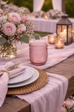 Location verre à eau rose Rouen - 27cl
