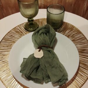Serviette vert sauge