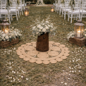 tapis en jute à motifs