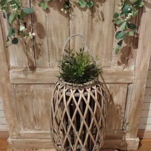 Grande lanterne en rotin