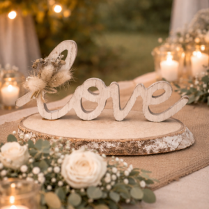 Love sur rondin de bois