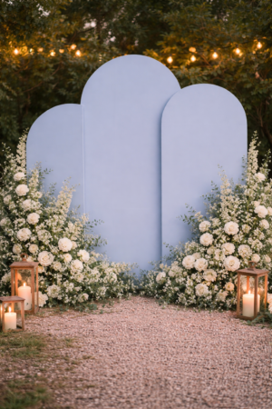 trio de Backdrop bleu