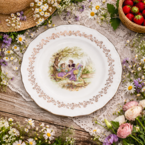 grande assiette en porcelaine