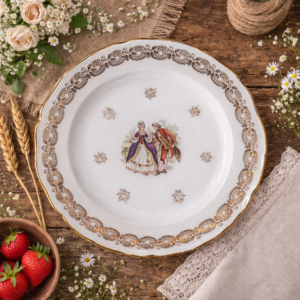 grande assiette en porcelaine