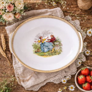 plat en porcelaine