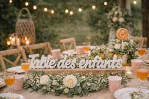 table des enfants en bois