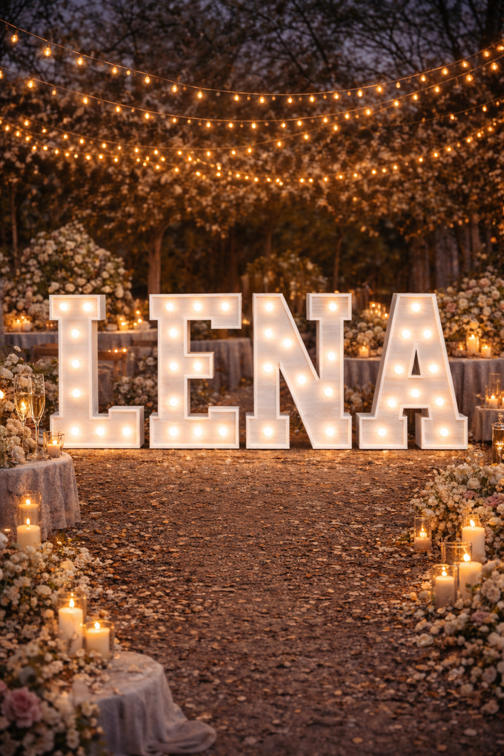 Lettres lumineuses XXL